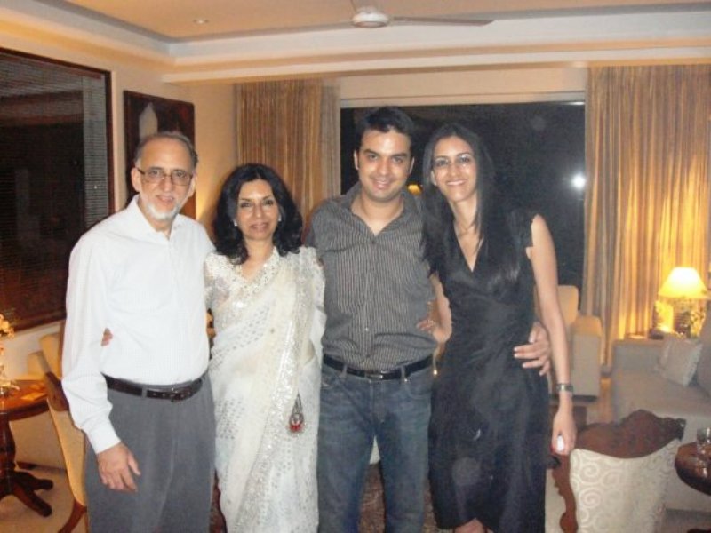 Gautam Kitchlu with his family