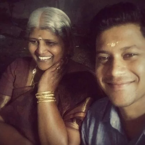 Som Shekar With His Mother