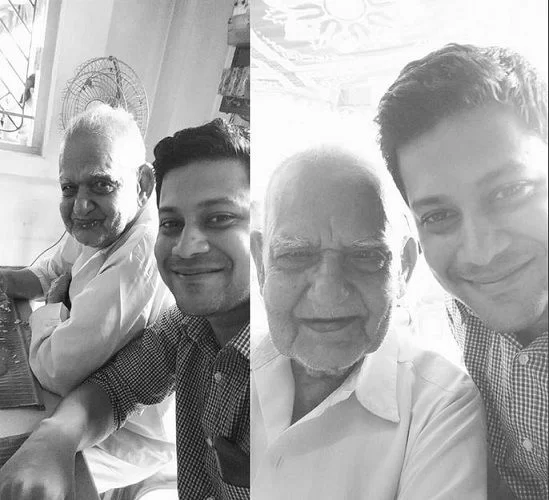 Som Shekar With His Grandfather