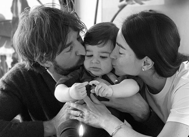 Giorgia Gabriele and Andrea Grilli with their Child
