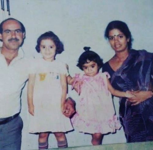 A Childhood Picture of Archana Chandhoke With Her Family