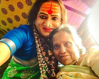 Laxmi Narayan Tripathi with her Mother