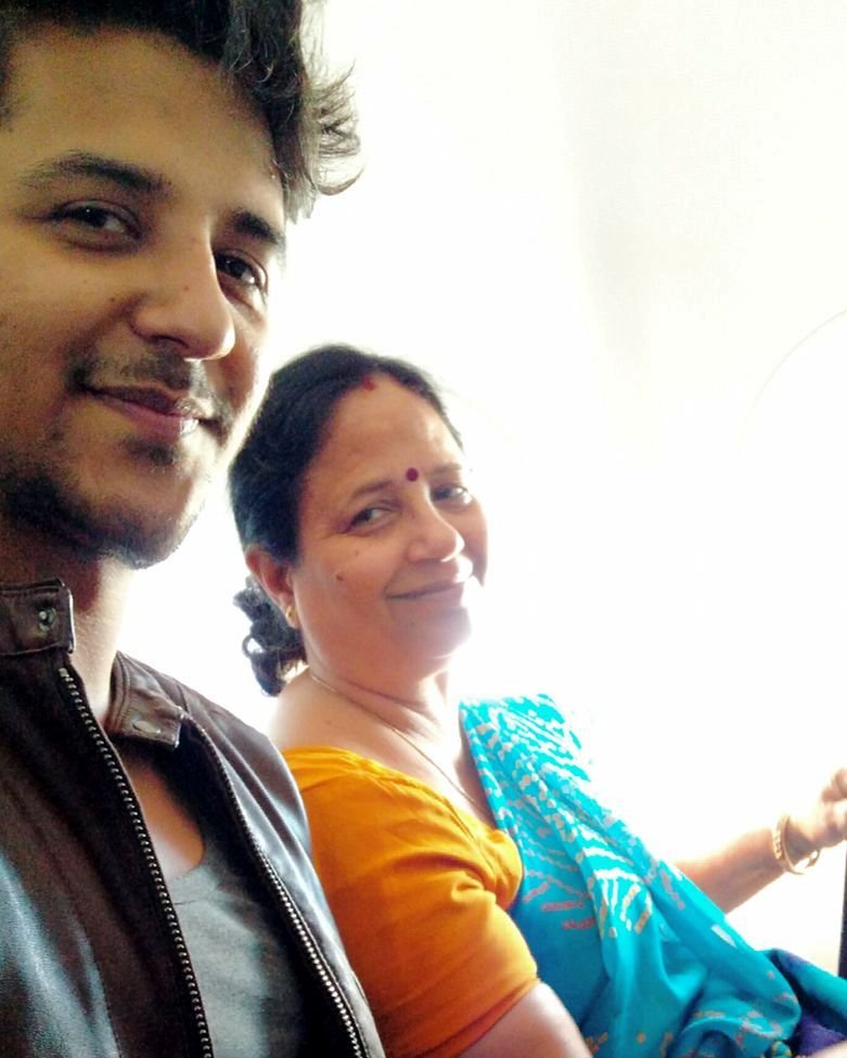 Abhinav Shekhar with his mother