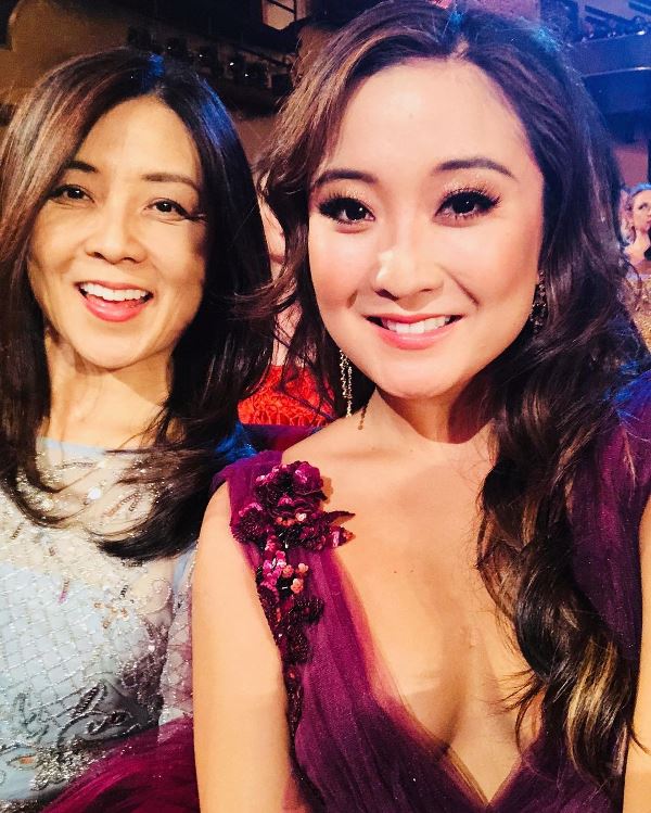 Ashley Park with her mother