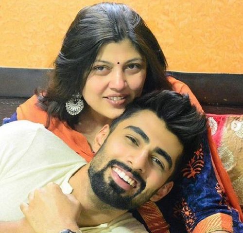 Mridul Madhok With His Mother