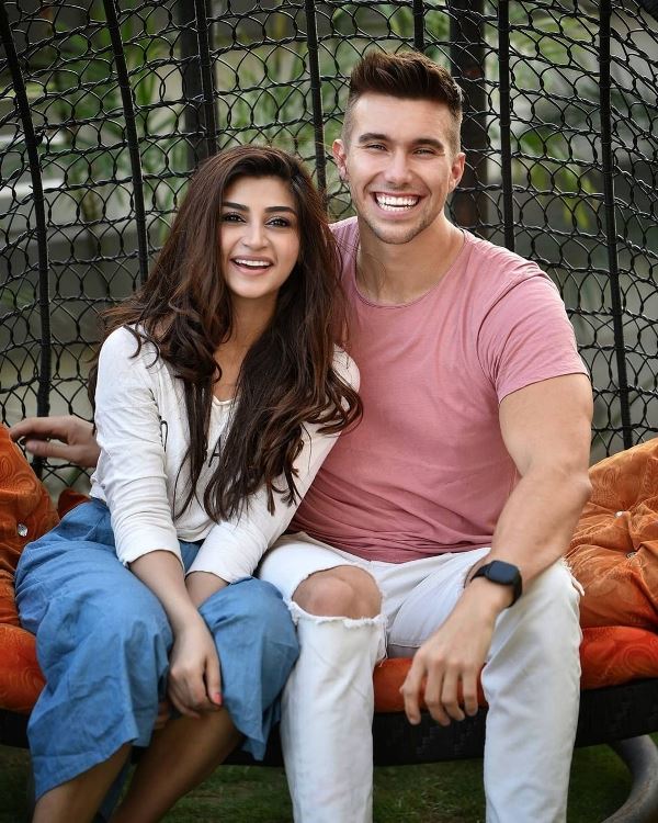 Zoya Nasir with her boyfriend 