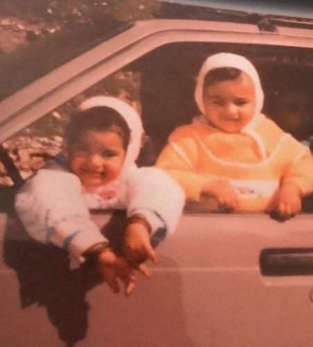 A Childhood Picture of Sukirti Kandpal and her Sister