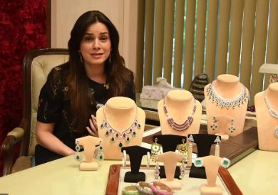 Neelam Kothari with her Jewellery Designs