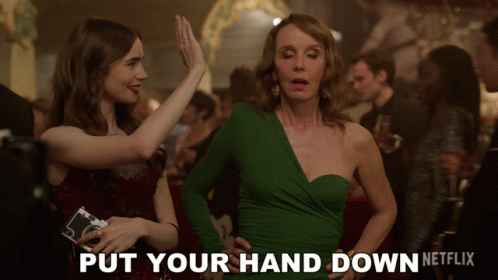 Put Your Hand Down Sylvie Grateau GIF - PutYourHandDown SylvieGrateau EmilyCooper - Discover & Share GIFs