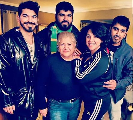 Noemi Gonzalez with her Mother and Brothers