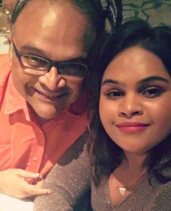 Vidyullekha Raman with her father