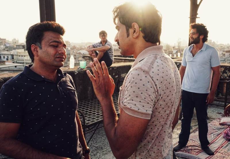 Hemant Kher coaching the cast of Mitron