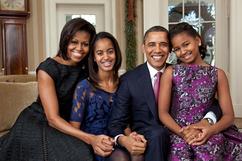 A photo of the Obama family