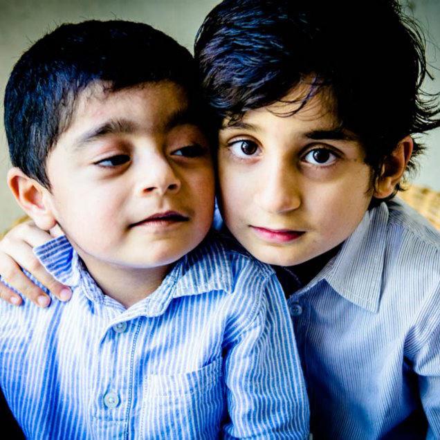 A picture of Shamika Ravi's sons, Kabir and Shaan, taken in 2013
