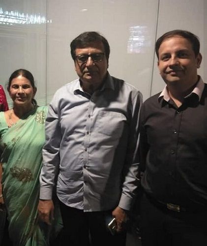 K. C. Bokadia with his wife and son