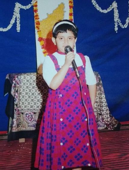 Geetha Bharathi Bhat's childhood picture