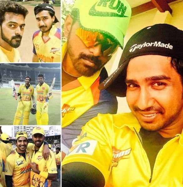 Vishnu Vishal as a CCL player