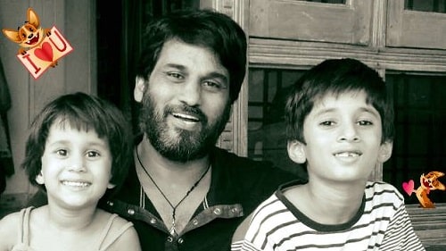 TNR with his daughter and son