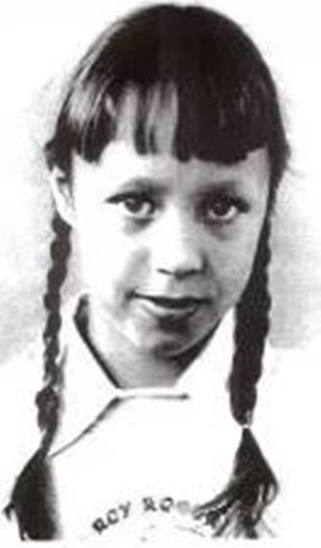 Wally Funk at the age of 8