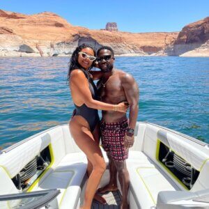 Kevin Hart with his Wife at Beach