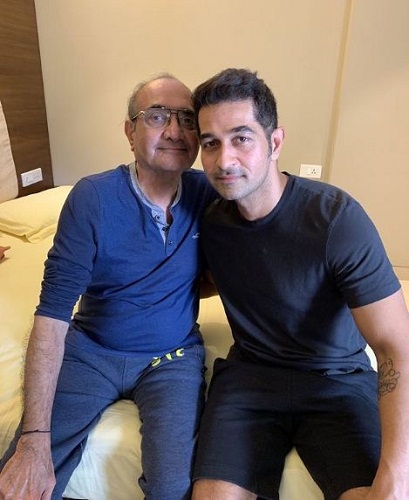 Shakeel Ladak with his father