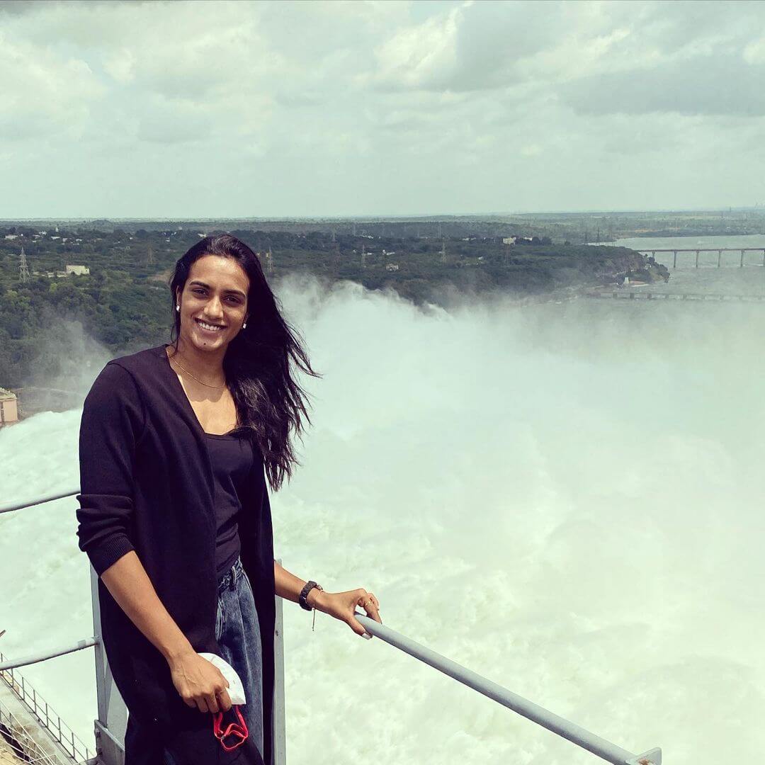 PV Sindhu in jeans and tshirt